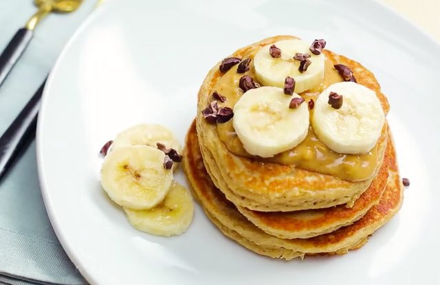 Peanut Butter Protein Pancakes