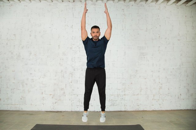 Mike Donavanik demonstrates proper burpee form