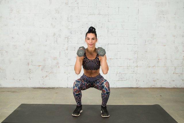 Vanessa Villegas demonstrates thrusters