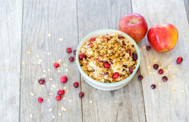 Cranberry Crumble Oatmeal