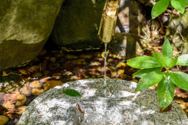 flowing water