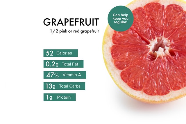 whole grapefruit calories