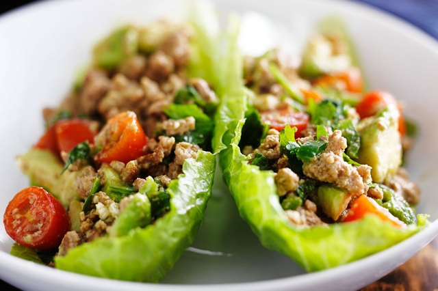 Avocado Turkey Meat in Lettuce Wraps