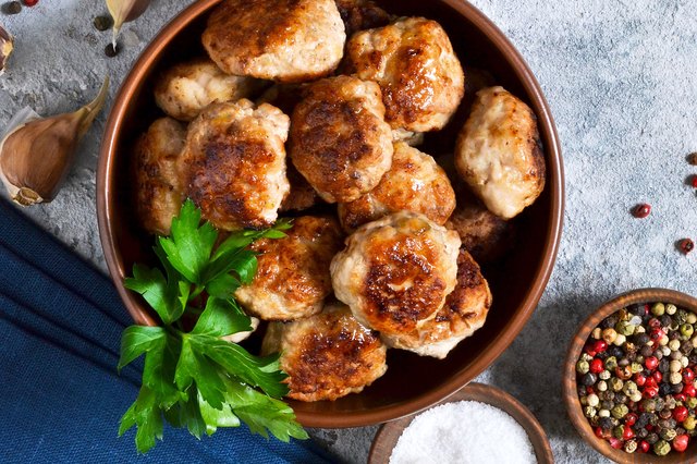 Meatballs with herbs and spices