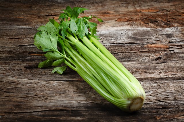 Organic vegetables - celery. Food background