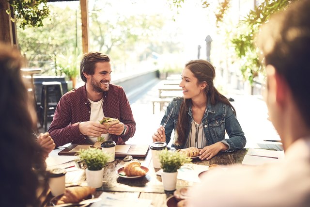 Food has a way of making the conversation better