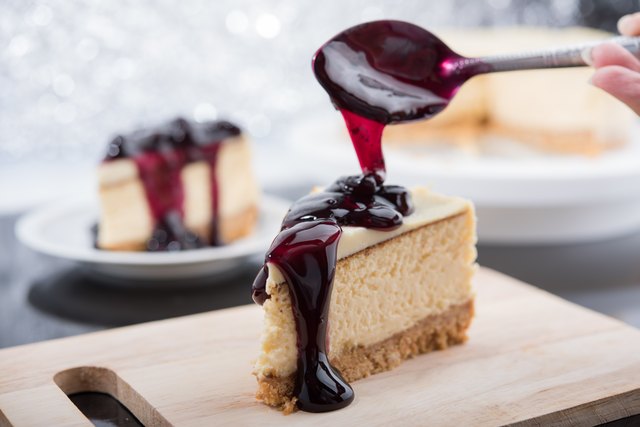 How Many Calories are in a Slice of New York Cheesecake? from LiveStrong
