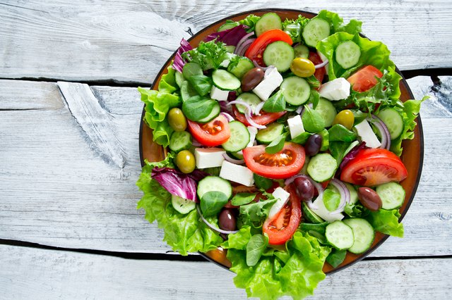 greek salad with feta cheese