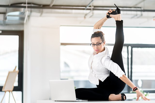 Hamstring Stretches to Do at the Desk at Work | Livestrong.com