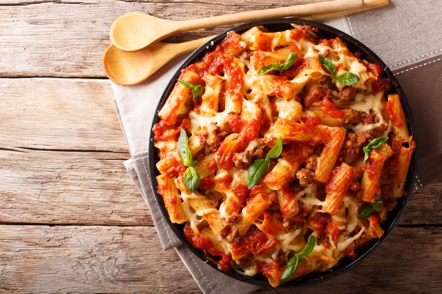 Ziti Bake With Ground Beef & Ricotta Cheese | livestrong