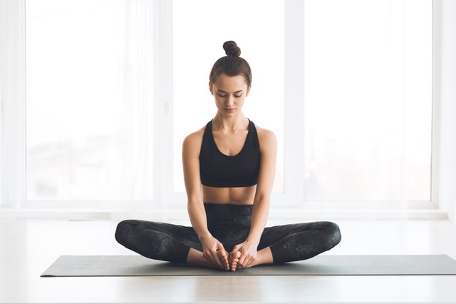 Yoga Pose: Reclining Bound Angle Pose | YogaClassPlan.com