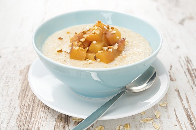 Peaches-and-Cream Steel-Cut Oatmeal