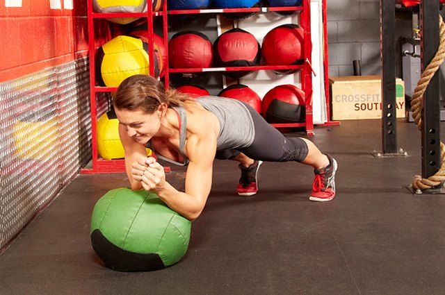 Woman working out.