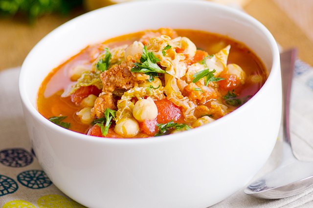 Chicken, Chickpea and Chorizo Stew