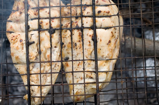Chicken on grill