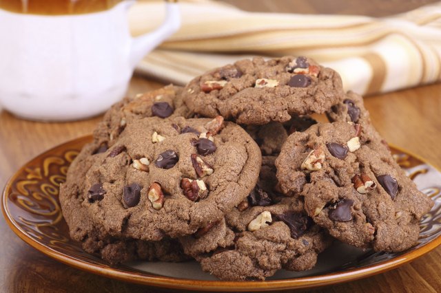 Plate of Chocolate Chip Cookies