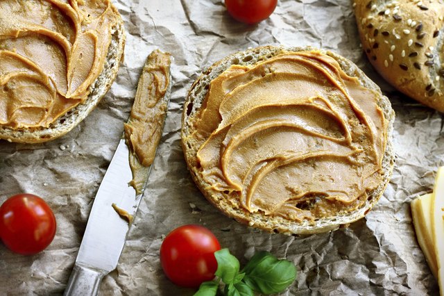 Healthy peanut butter sandwich
