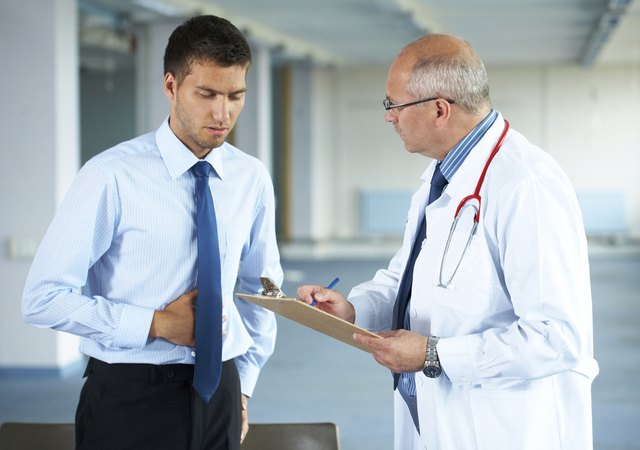 "doctor and his patient, indoor shoot"