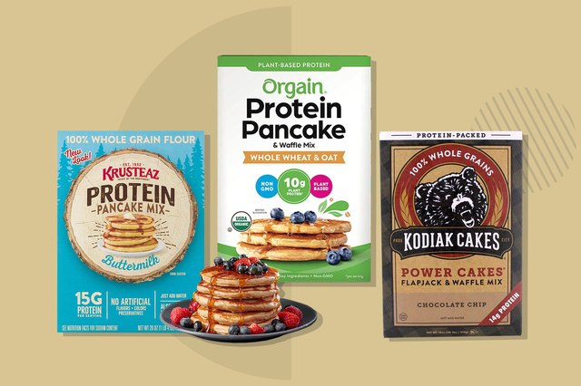 Forge Erobrer øjenbryn 10 High-Protein Pancake Mixes for a Filling and Tasty Breakfast | livestrong