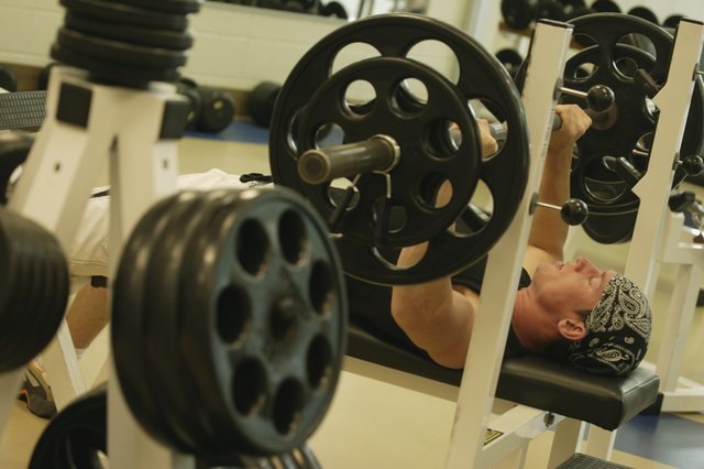 A man lifting weights