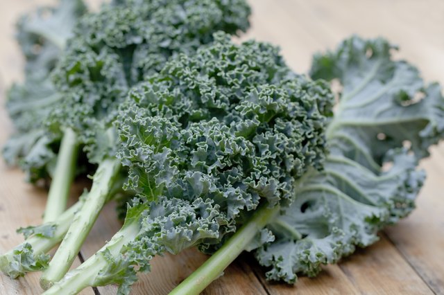 Kale super vegetable close up
