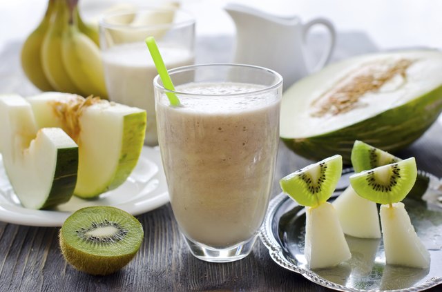 Fresh smoothie with tropic fruits