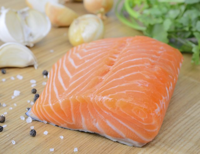 Fresh salmon fillet