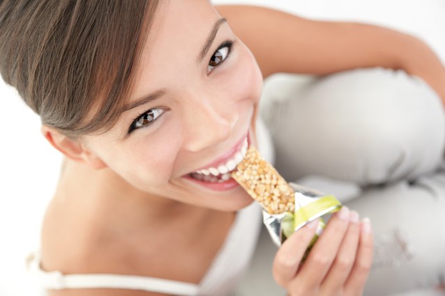 Snack eating woman