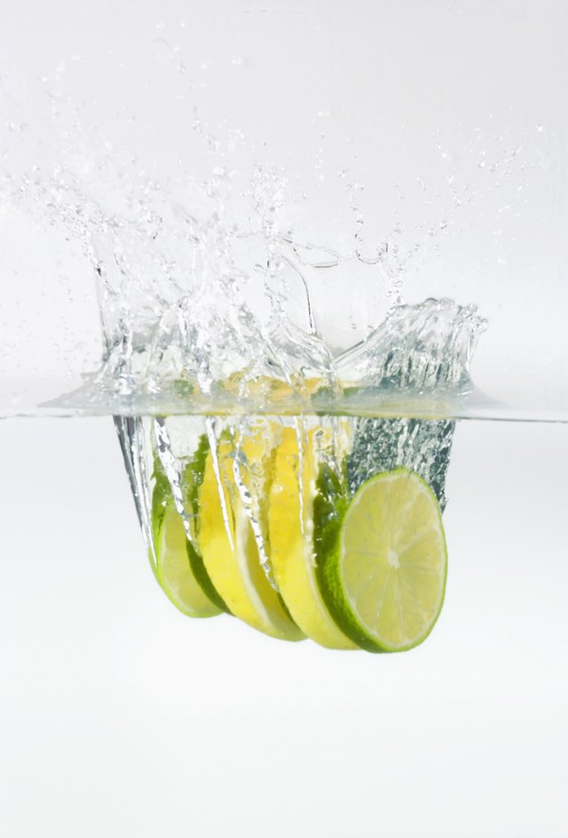 Lemon and lime in water