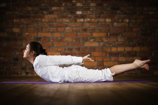 Yoga - teenage girl exercising