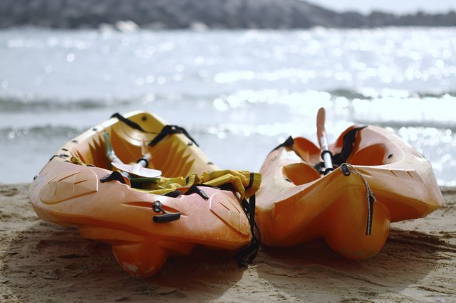 Two kayaks