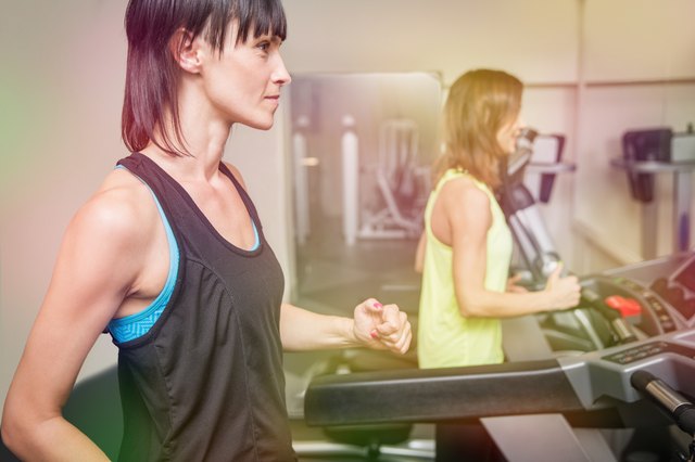 Women during cardio training