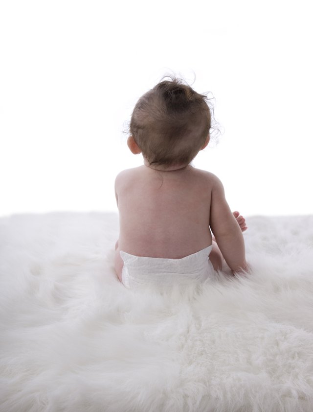 Six Month Old Baby in Diaper (XXL)