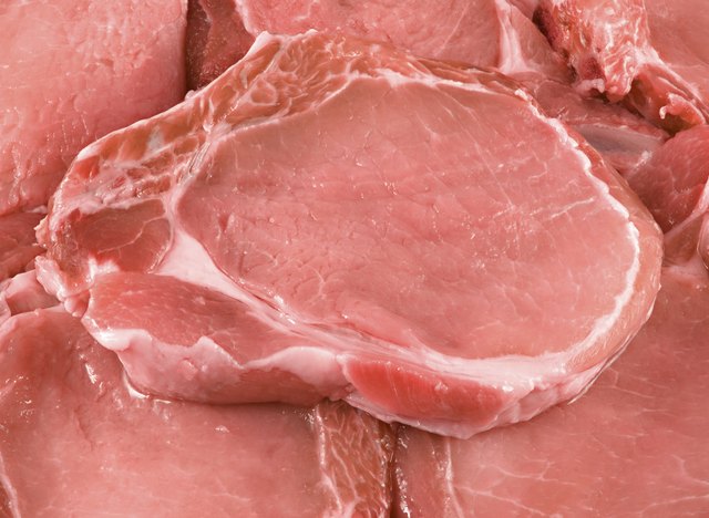 Pieces of pork.