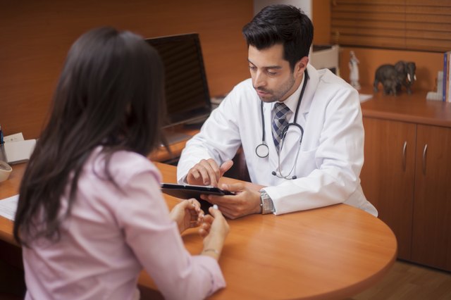 Reviewing the chart of a patient