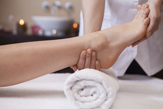 Foot massage.