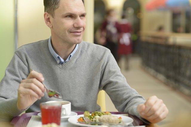 Man during dinner