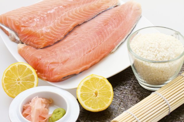 raw salmon for shishi
