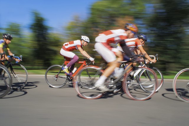 Racing Cyclists - Blurred Motion