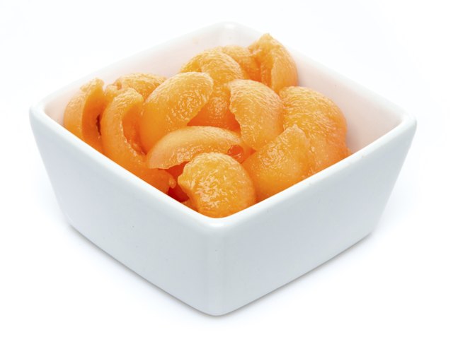 Cup of small melon pieces
