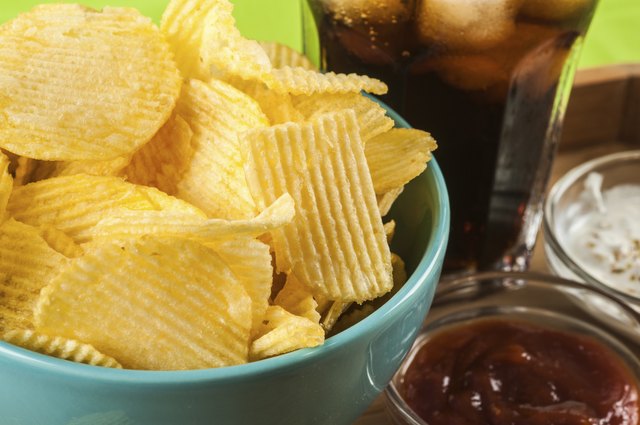 crisps and coke