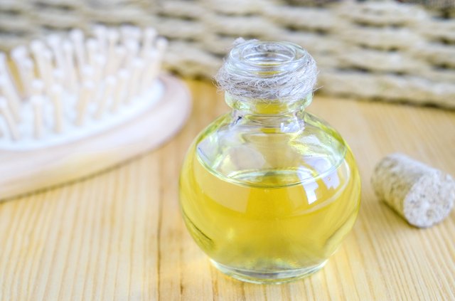 Small bottle of cosmetic oil