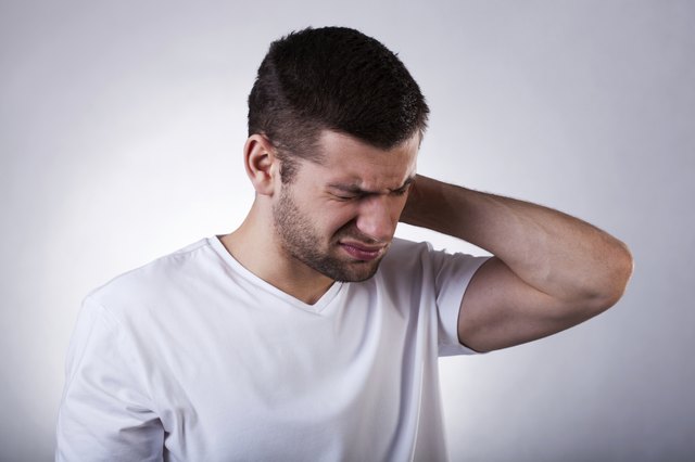 Man with neck pain