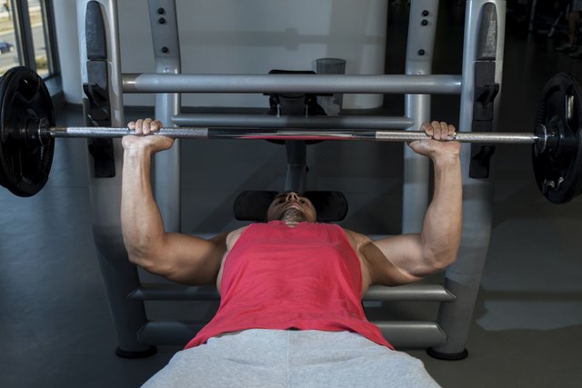 Man Working Out in the Gym