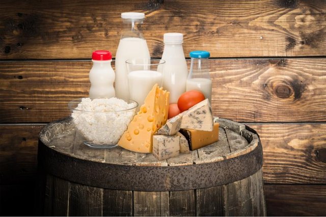 Dairy products, milk, cheese.