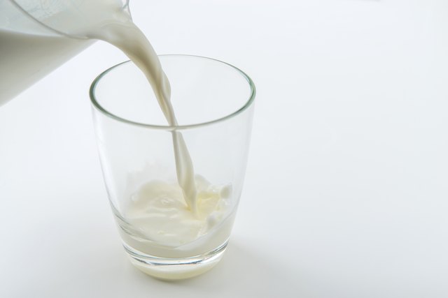 pouring milk