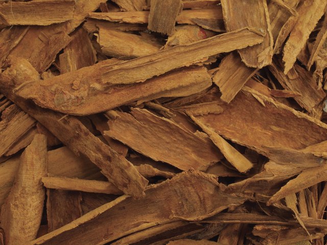 Close-up of a pile of cinnamon