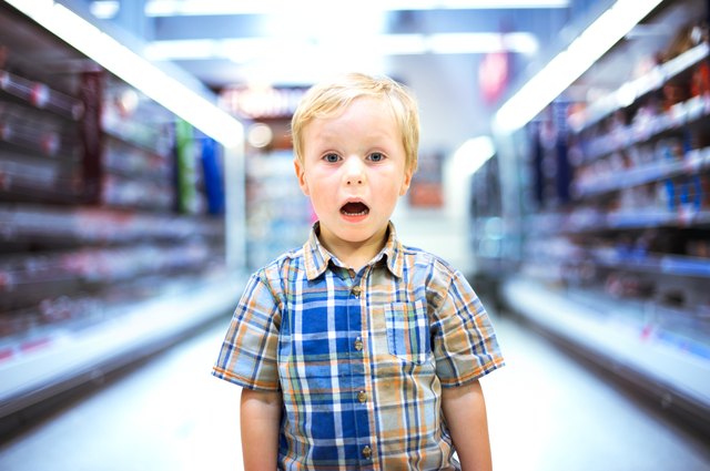 Boy in Supermarket