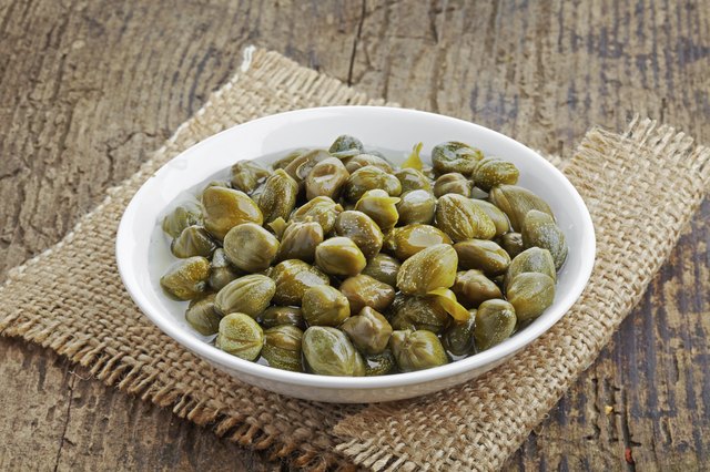 bowl of capers