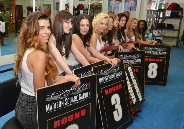 Ring Card Girl Search For The Gennady Golovkin vs Curtis Stevens Boxing Match